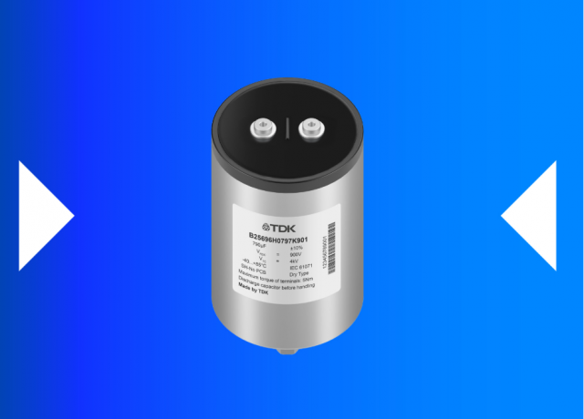 TDK launches ultra-low self-inductance DC-link capacitors for silicon carbide power electronic devic